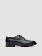 SILENT 001 - Blaue Derby-Schuhe aus Leder