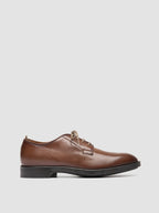 SILENT 001 - Braune Derby-Schuhe aus Leder