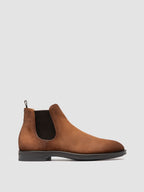 SILENT 003 - Braune Chelsea-Stiefel aus Wildleder