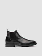 SILENT 003 - Schwarze Chelsea-Stiefel aus Leder