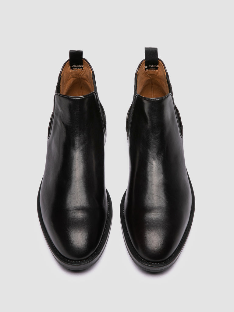 SILENT 003 - Black Leather Chelsea Boots