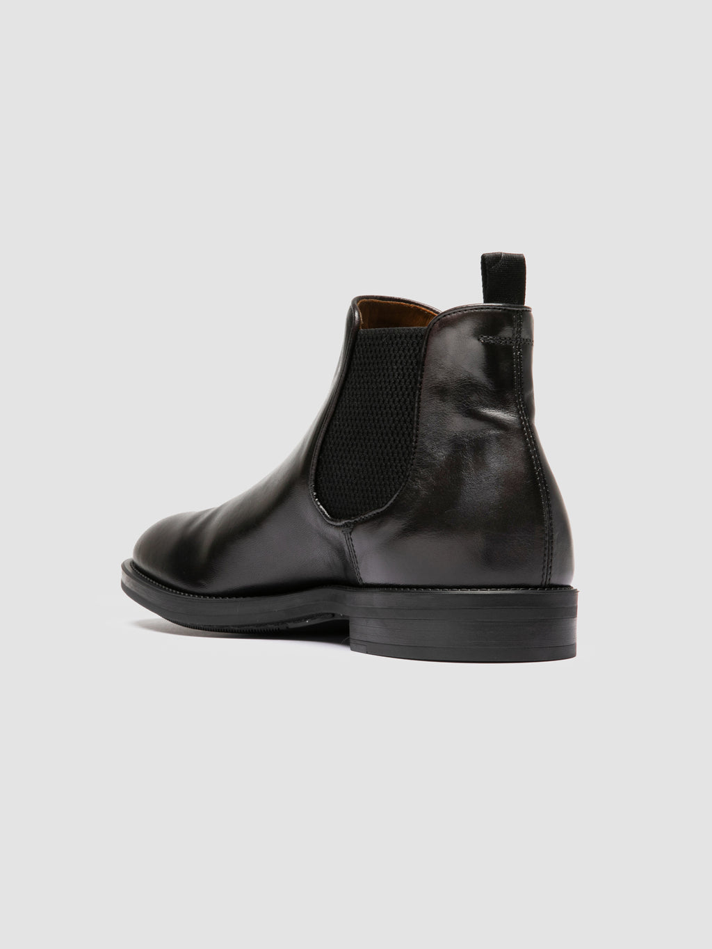 SILENT 003 - Black Leather Chelsea Boots