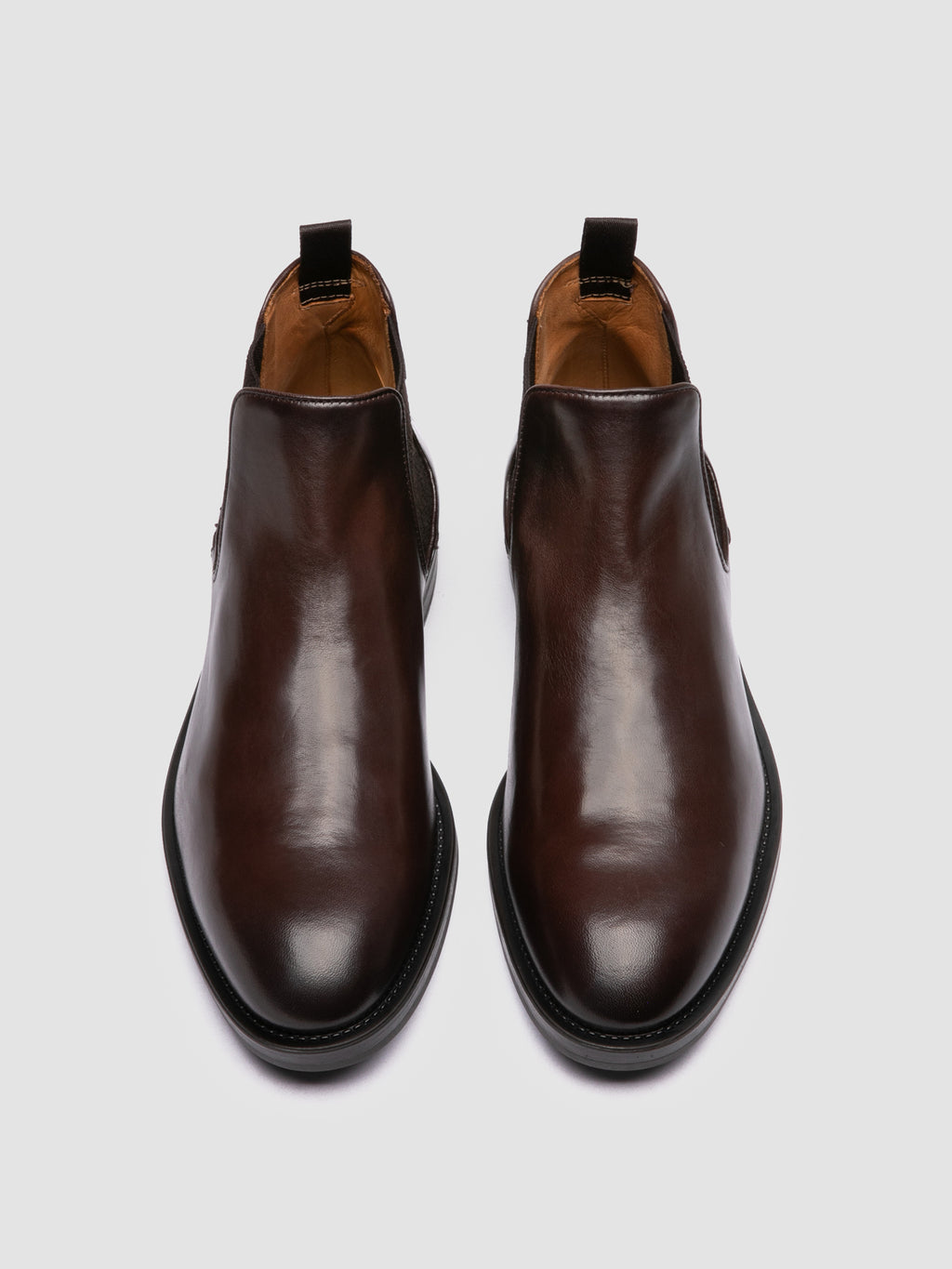 SILENT 003 - Brown Leather Chelsea Boots