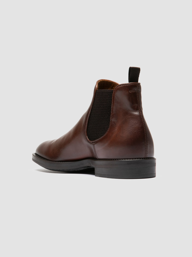 SILENT 003 - Brown Leather Chelsea Boots