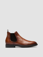 SILENT 003 - Braune Chelsea-Stiefel aus Leder