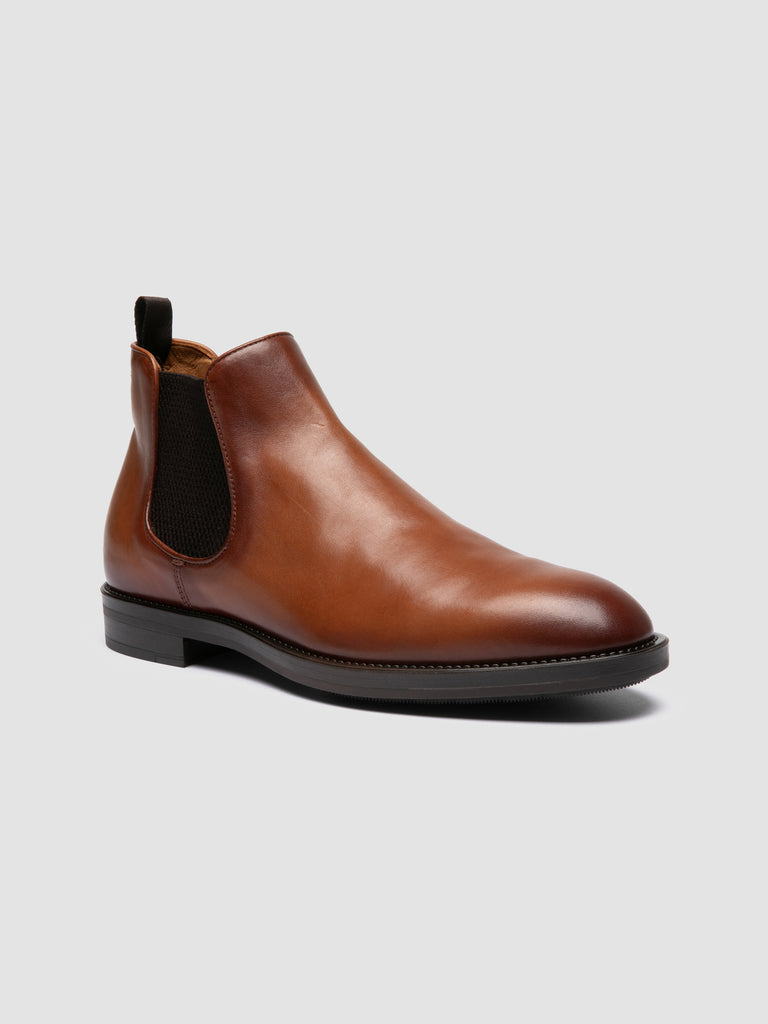 SILENT 003 - Brown Leather Chelsea Boots