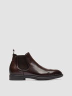 SILENT 003 - Braune Chelsea-Stiefel aus Leder