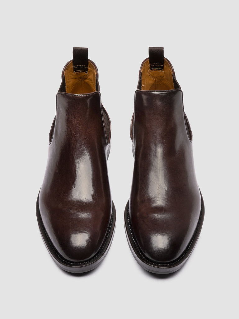 SILENT 003 - Brown Leather Chelsea Boots
