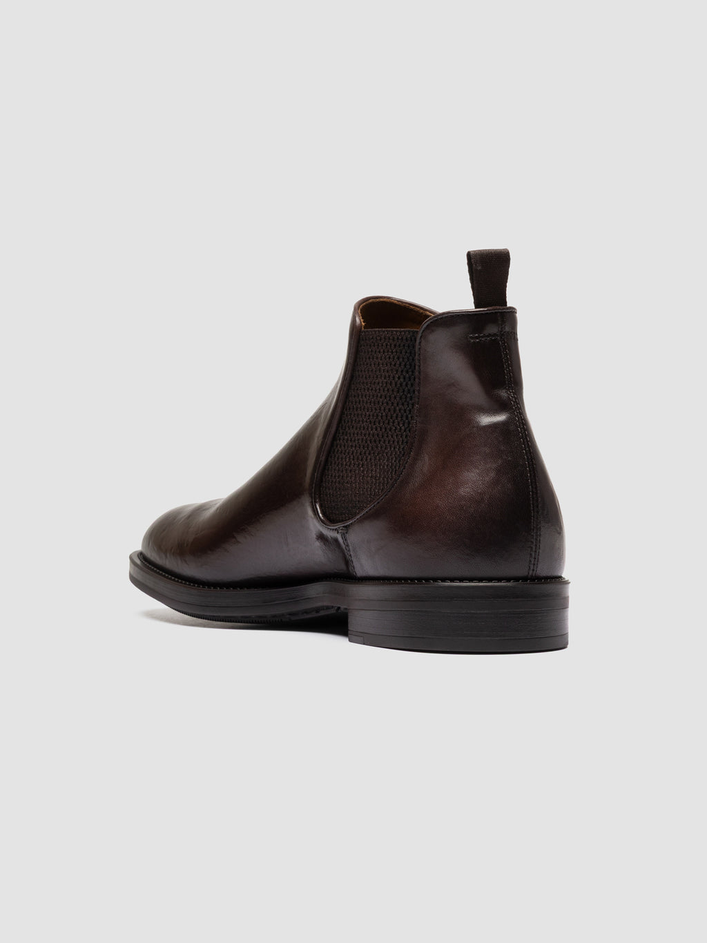 SILENT 003 - Brown Leather Chelsea Boots - image 4,side view