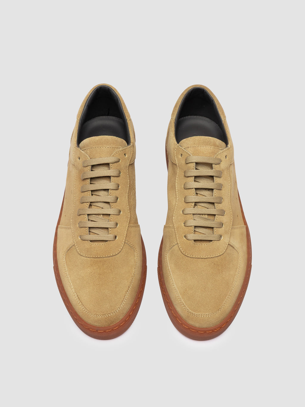 SISSO 001 - Brown Suede Low-Top Sneakers - image 2,side view