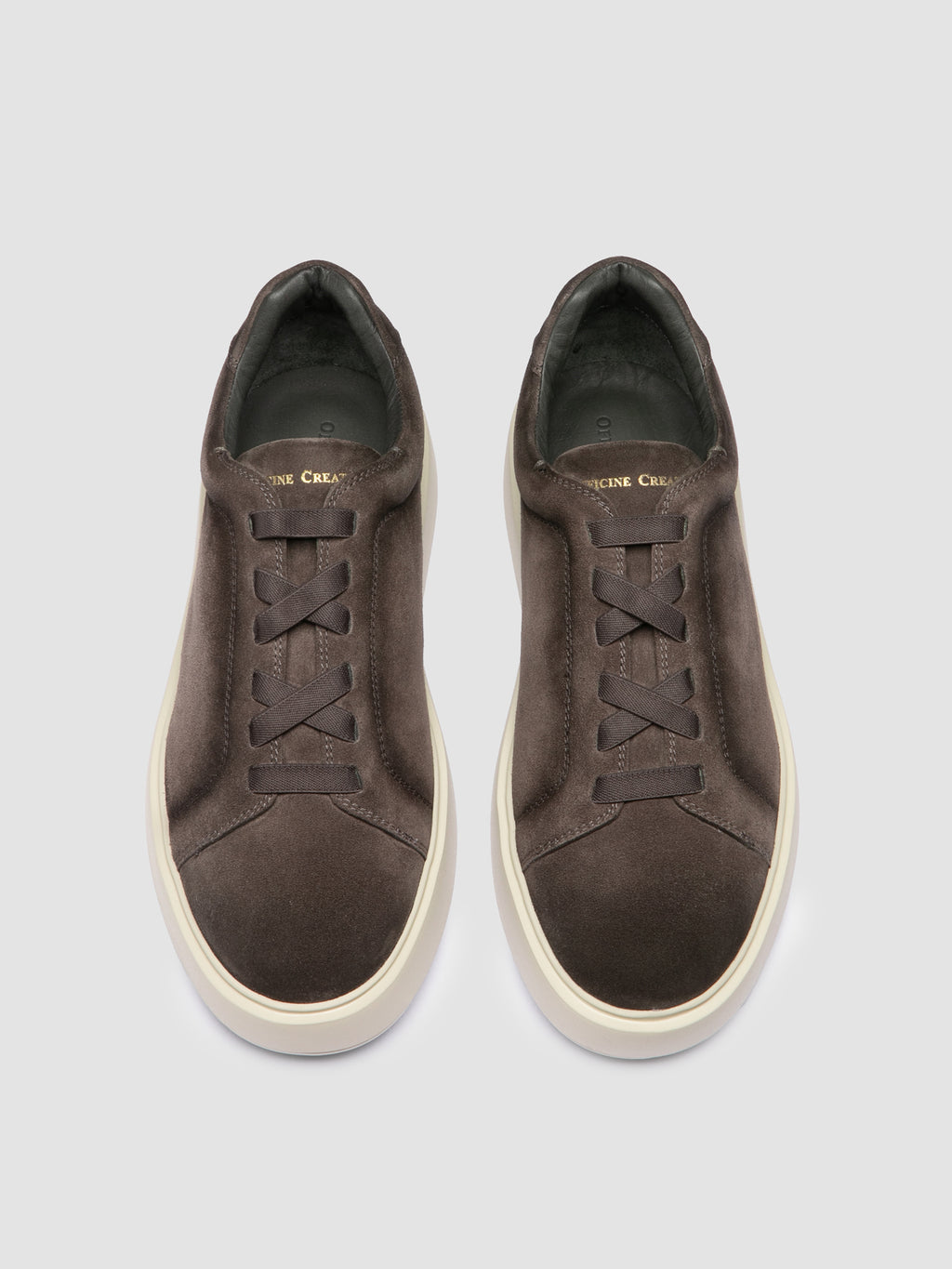 SLOUCH 001 - Grey Suede Sneakers - image 2,side view