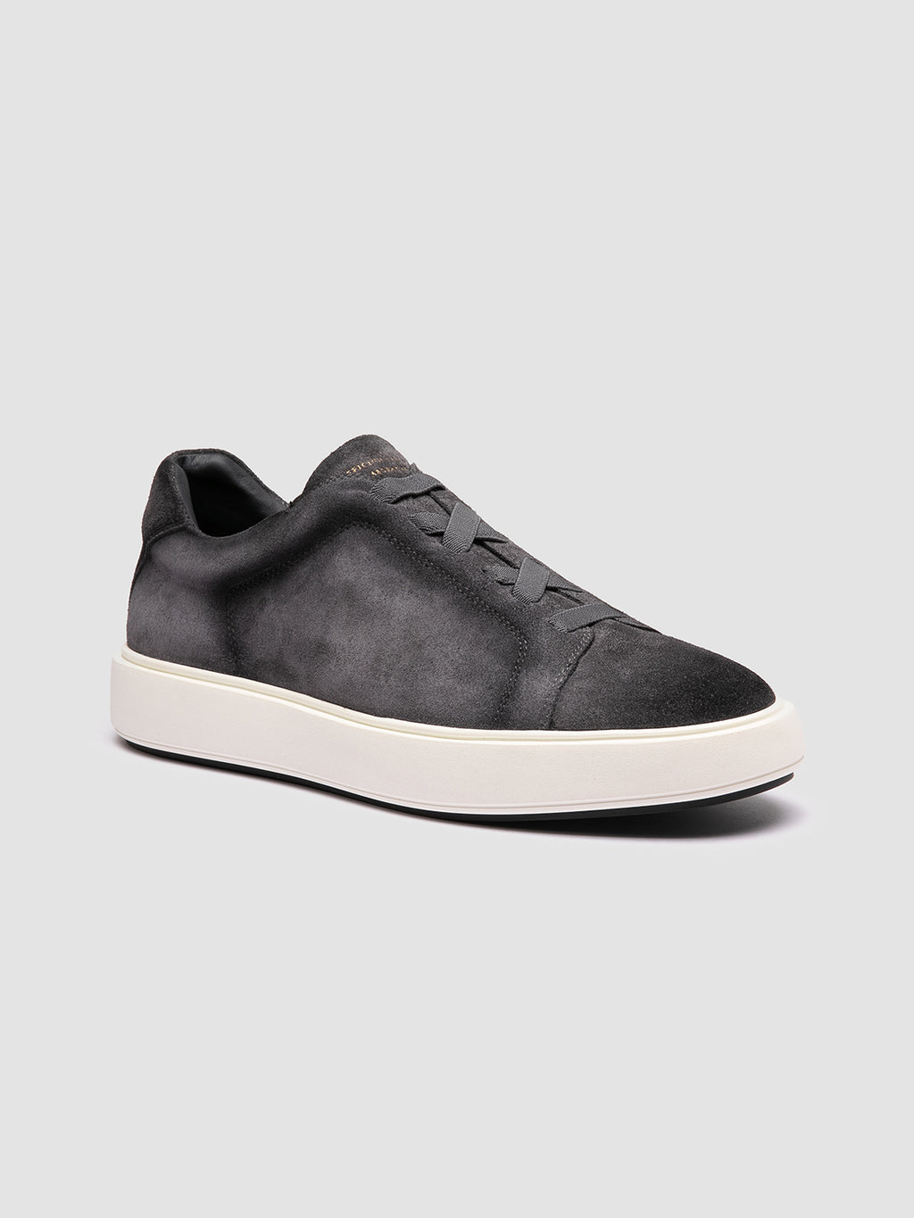 SLOUCH 001 - Grey Suede Low Top Sneakers