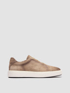 SLOUCH 001 - Beige Low Top Sneakers aus Wildleder