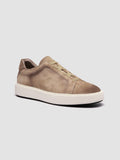 SLOUCH 001 - Beige Suede Low Top Sneakers