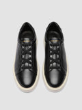 SLOUCH 001 - Black Leather Low Top Sneakers - thumb image 2,side view