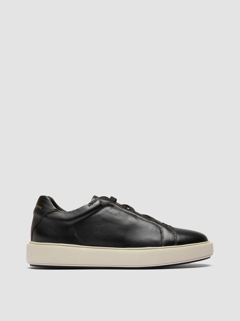 SLOUCH 001 - Brown Leather Low Top Sneakers
