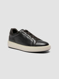 SLOUCH 001 - Brown Leather Low Top Sneakers - thumb image 3,side view