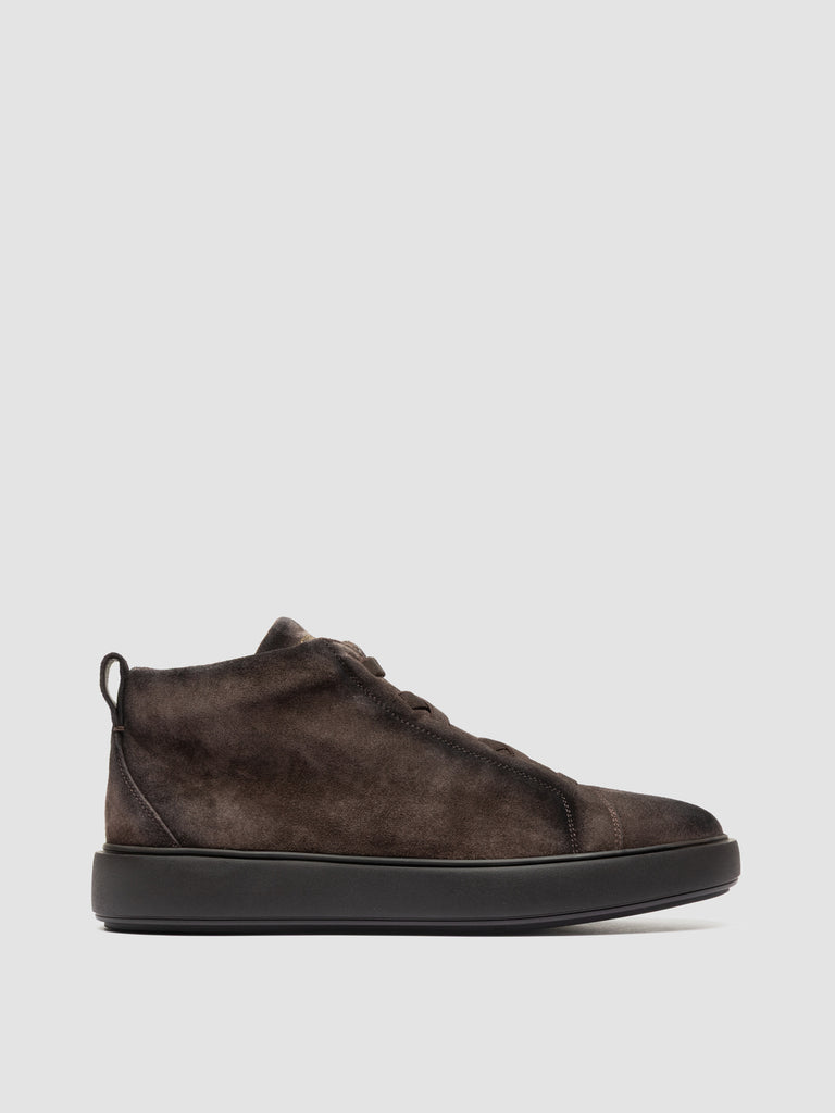 SLOUCH 005 - Brown Suede High Top Sneakers