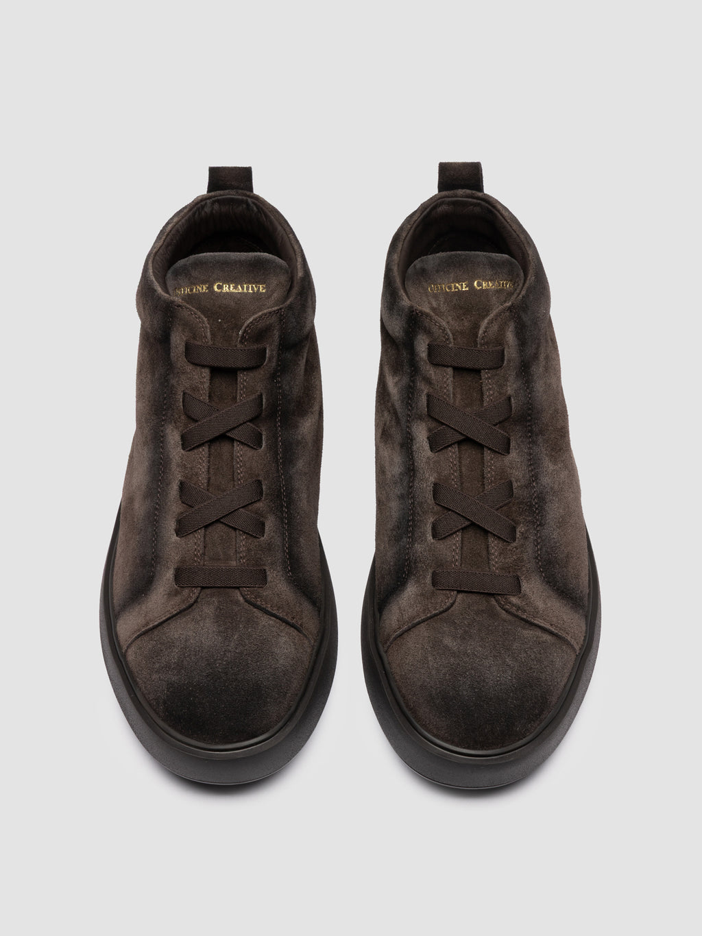 SLOUCH 005 - Brown Suede High Top Sneakers - image 2,side view