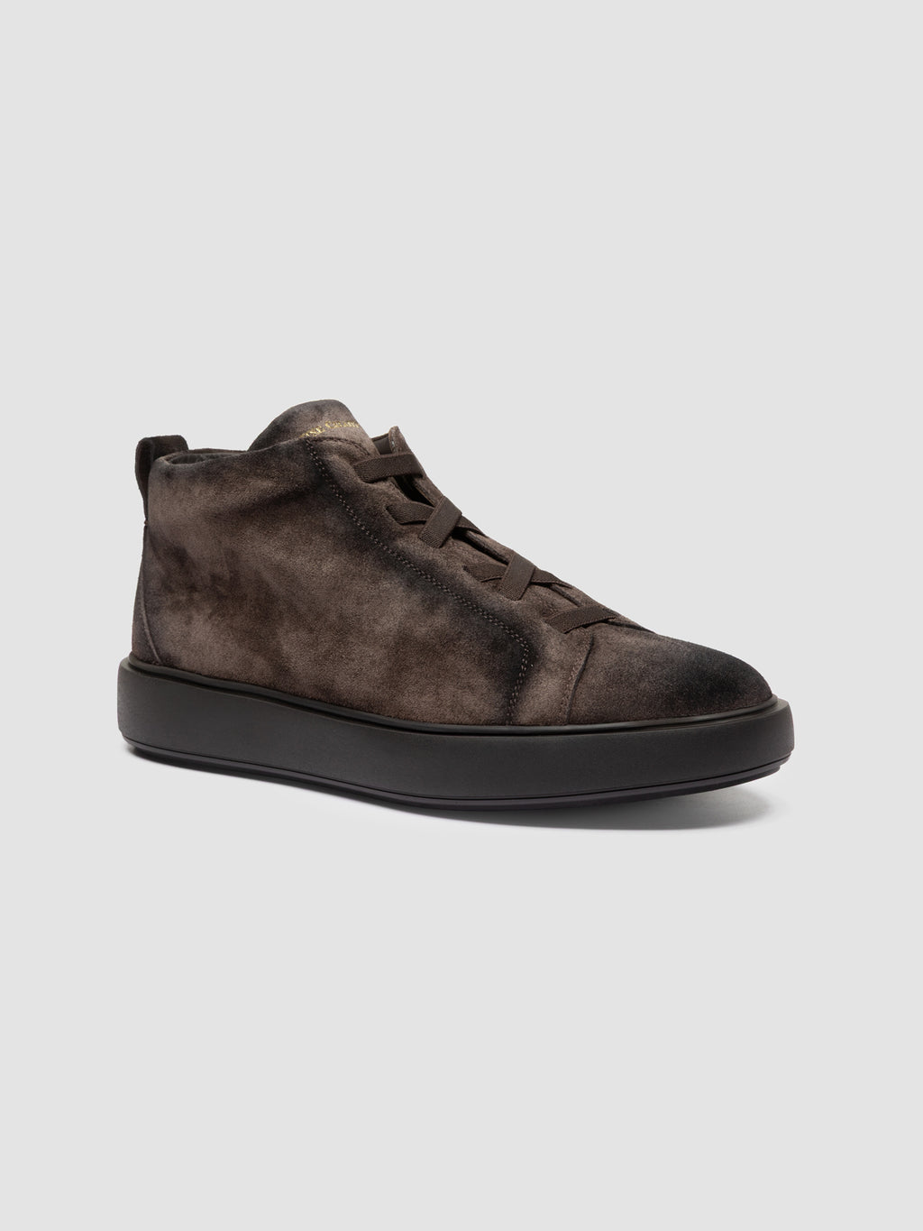 SLOUCH 005 - Brown Suede High Top Sneakers - image 3,side view