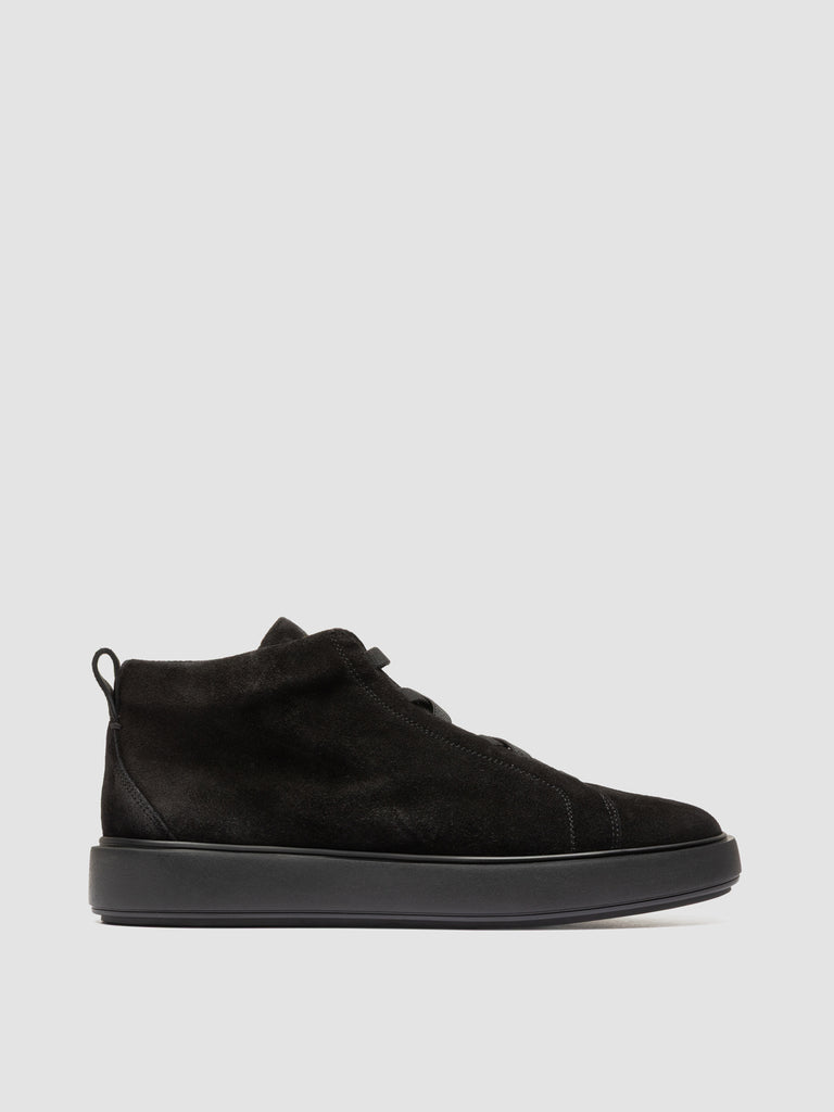SLOUCH 005 - Black Suede High Top Sneakers