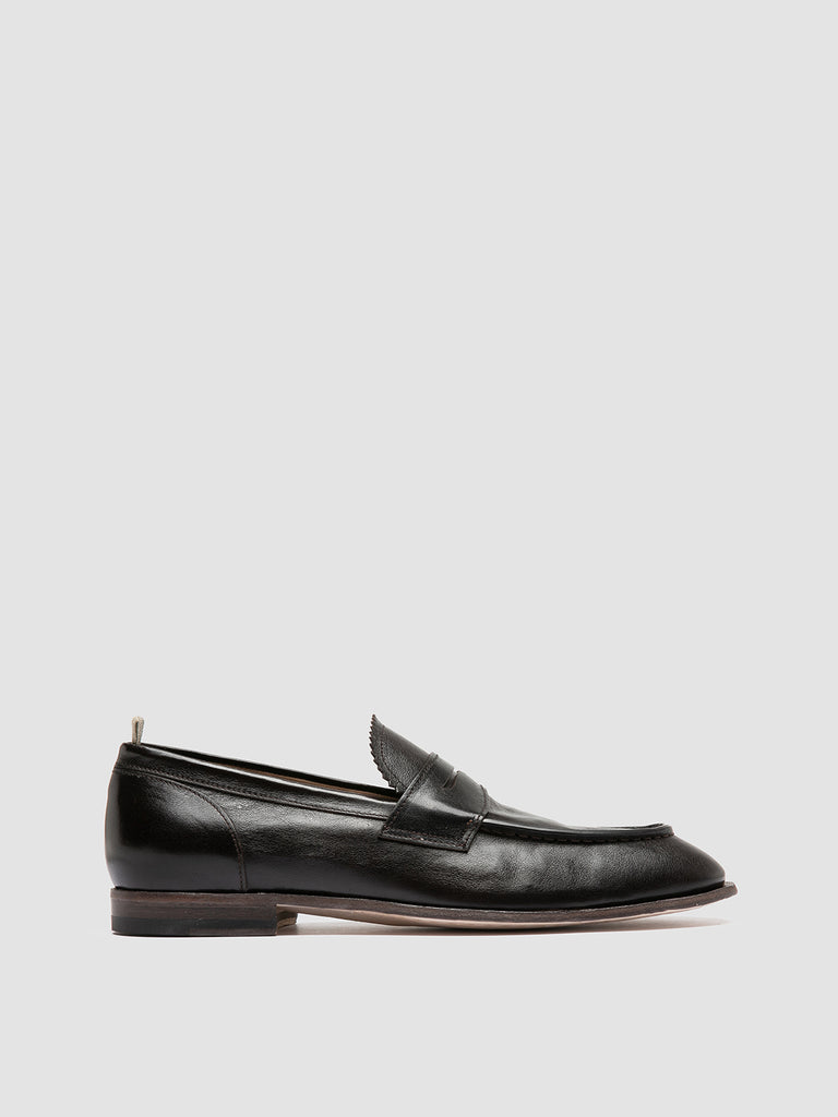 SOLITUDE 001 - Brown Leather Penny Loafers