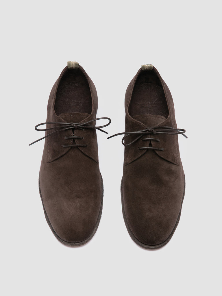SOLITUDE 002 - Brown Suede Derby Shoes