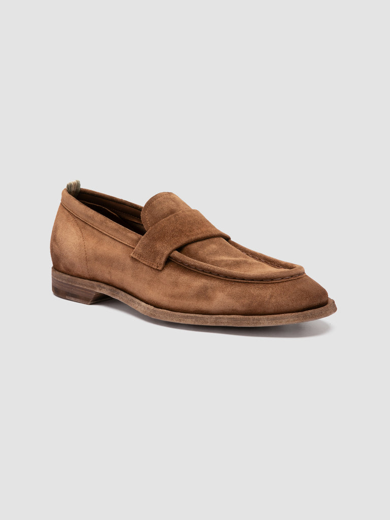 SOUND 001 - Brown Suede Penny Loafers