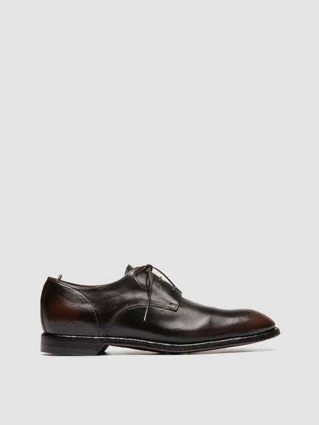 Men's Brown Leather Derby Shoes: SOUND 002 – Officine Creative