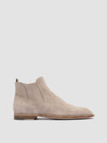 SOUND 004 - Beige Suede Zipped Boots