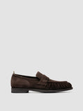 SOUND 008_W - Brown Suede Penny Loafers - thumb image 1,side view