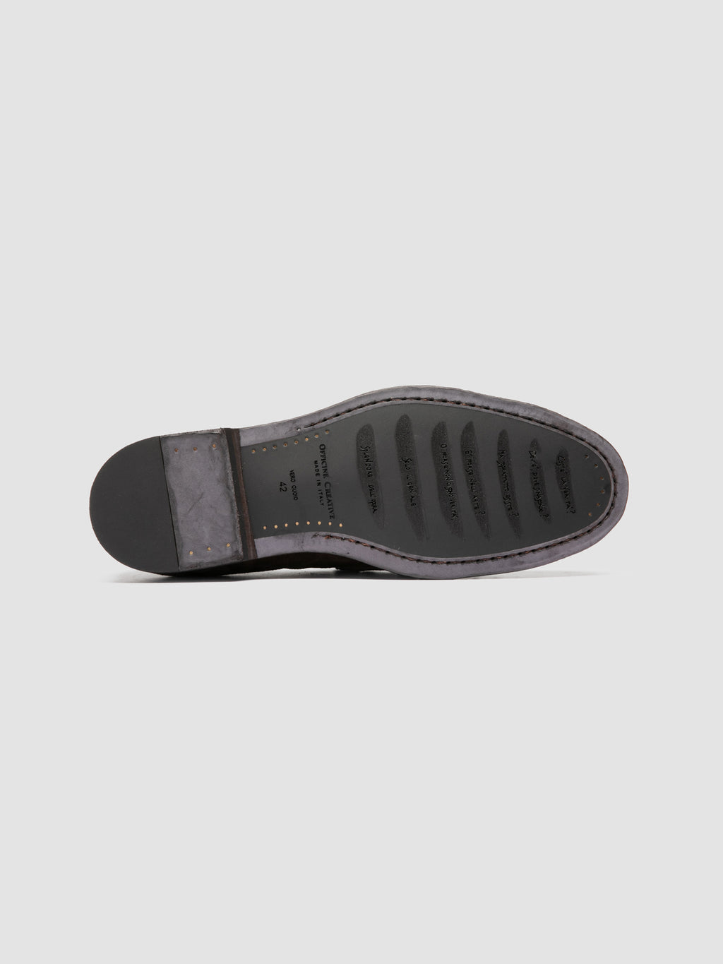 SOUND 008_W - Brown Suede Penny Loafers - image 5,side view