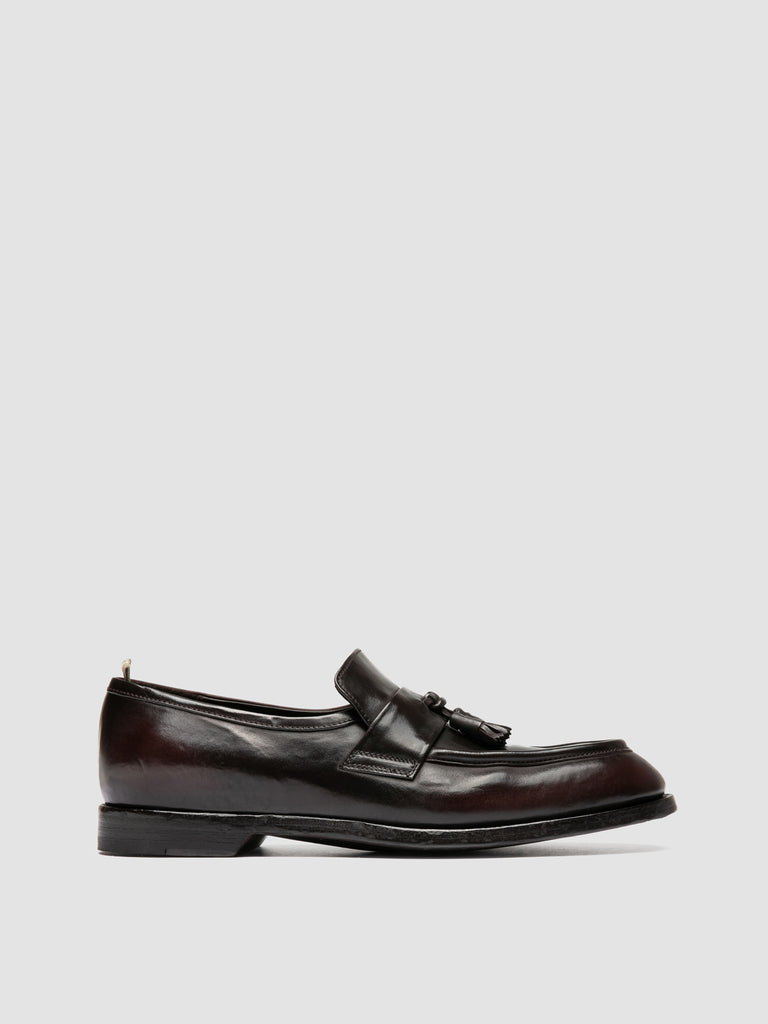 SOUND/011_W  - Brown Leather Tassel Loafers