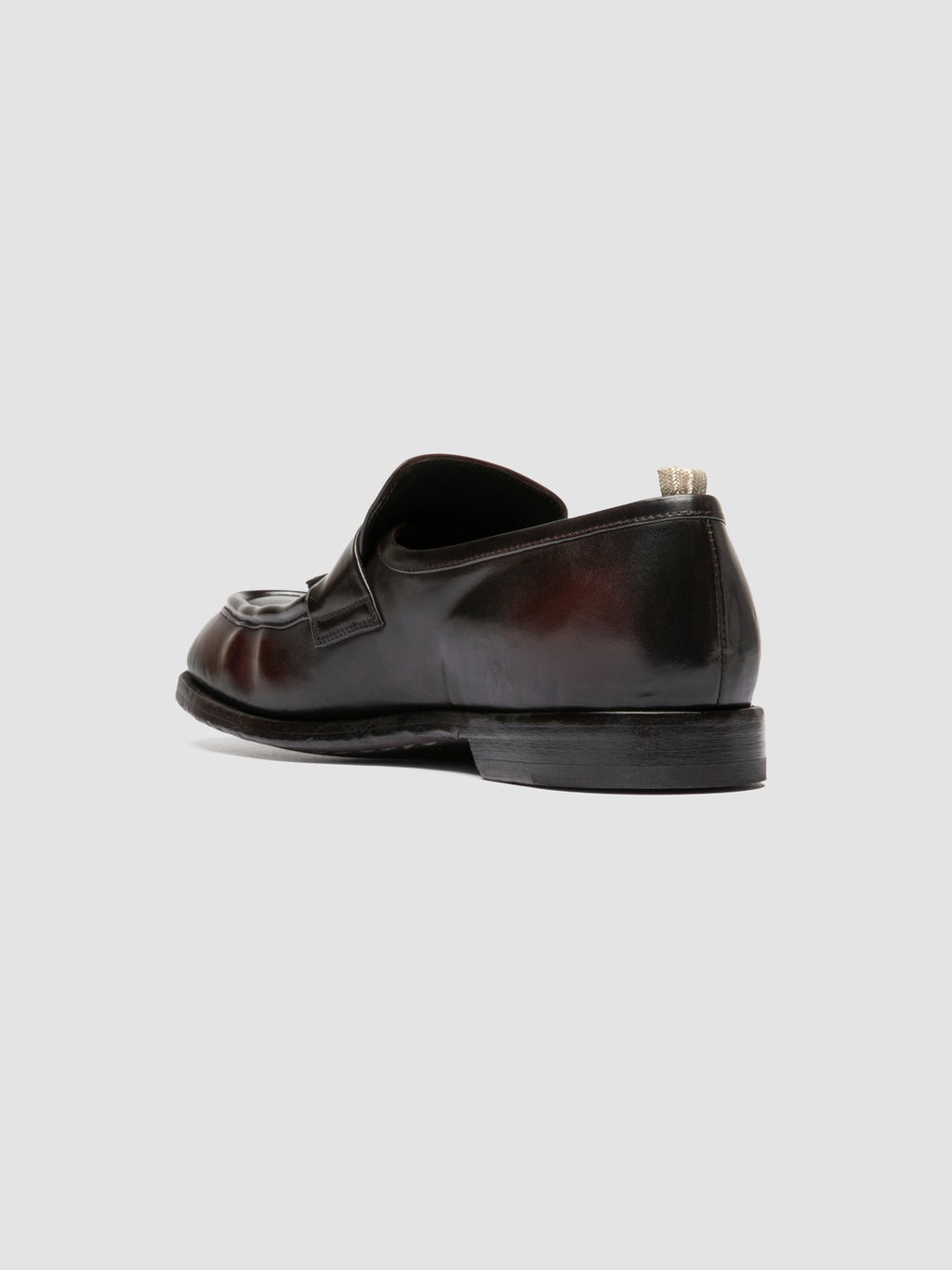 SOUND/011_W  - Brown Leather Tassel Loafers - image 4,side view