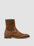 SOUND 015_W - Brown Suede Zip Boots - thumb image 1,side view