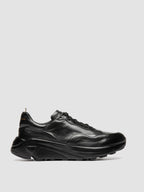 SPHYKE 001 - Schwarze Low-Top-Sneaker aus Leder