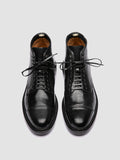 STANFORD 011 - Black Leather Lace Up Boots - thumb image 2,side view