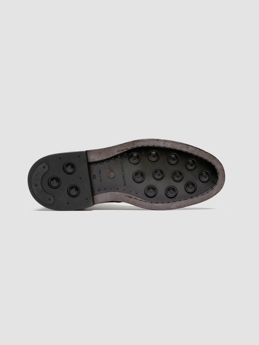 STANFORD 011 - Black Leather Lace Up Boots - image 5,side view