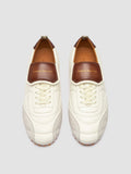 STRIKER 001 - White Leather and Suede Low-Top Sneakers - thumb image 2,side view