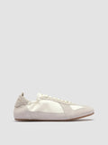 SUBSIDE 001 - White Leather and Suede Low-Top Sneakers - thumb image 1,side view