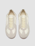 SUBSIDE 001 - White Leather and Suede Low-Top Sneakers - thumb image 2,side view