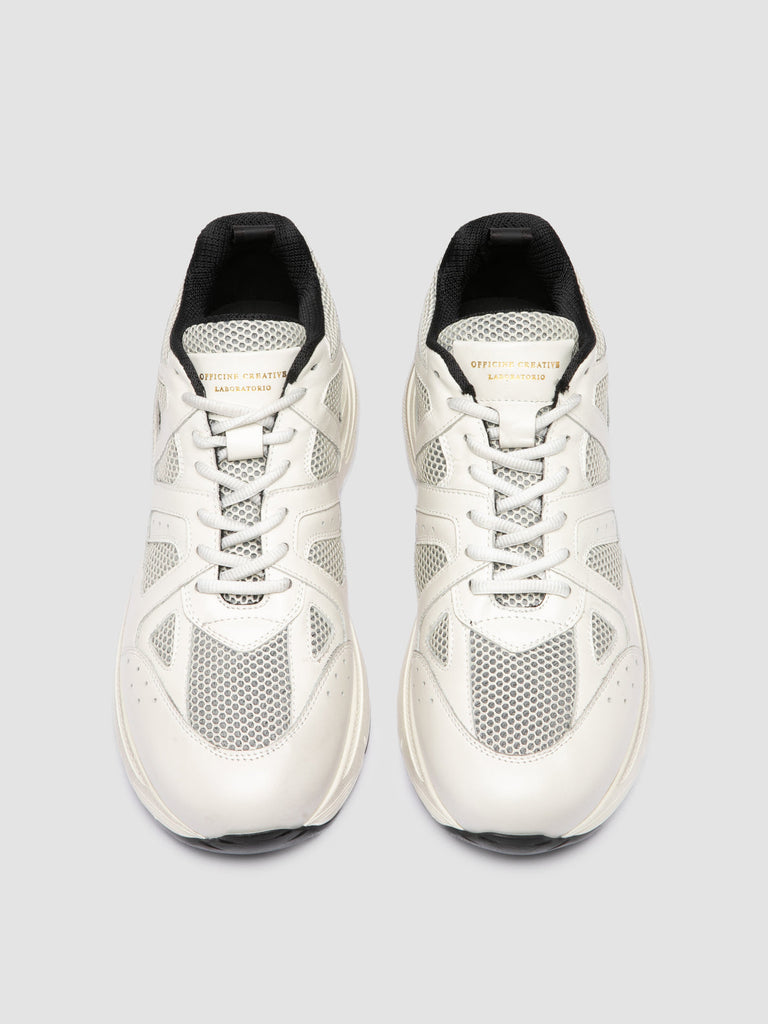 SUPURBIA 001 - White Leather Low Top Sneakers