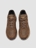 SUPURBIA 001 - Brown Leather Low Top Sneakers - thumb image 2,side view