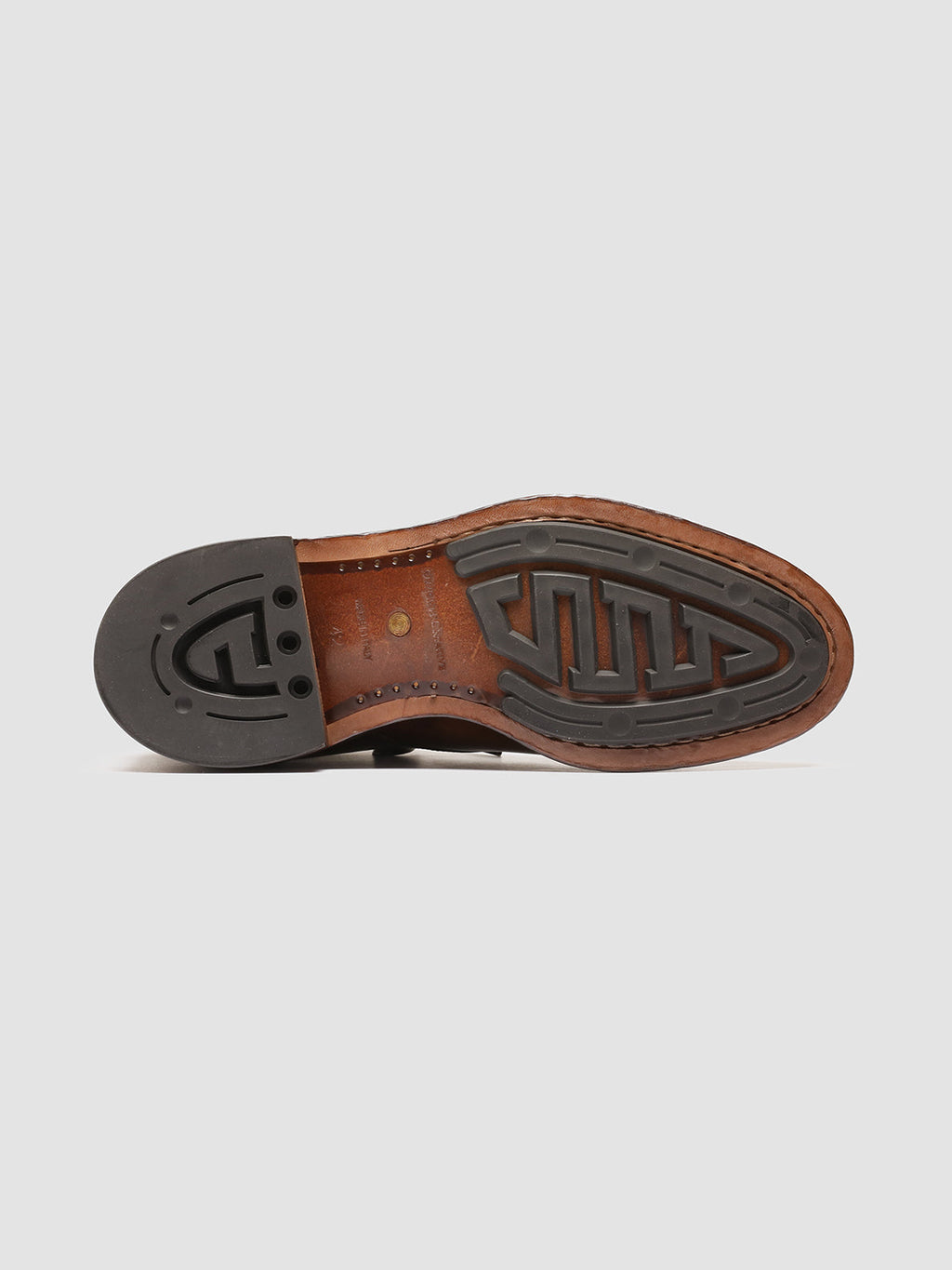TEMPLE 002 - Brown Leather Lace Up Boots - image 5,side view