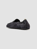 TRAVIS 001 - Penny-Loafer aus blauem Wildleder - thumb image 4,side view