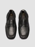 TRAVIS 001 -  Black Leather Penny Loafers - thumb image 2,side view
