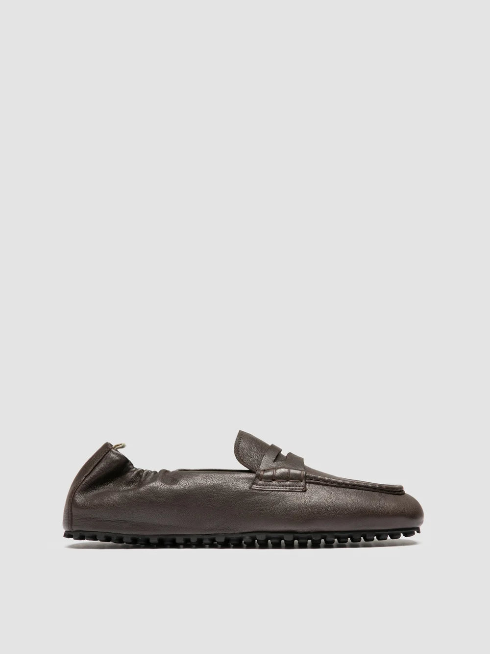 TRAVIS 001 -  Brown Leather Penny Loafers - image 1,side view