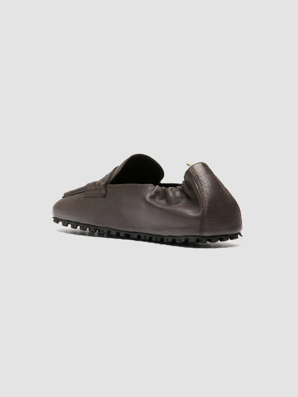 TRAVIS 001 -  Brown Leather Penny Loafers - image 4,side view