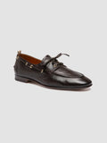 TWIST 001 - Brown Leather Penny Loafers - thumb image 3,side view