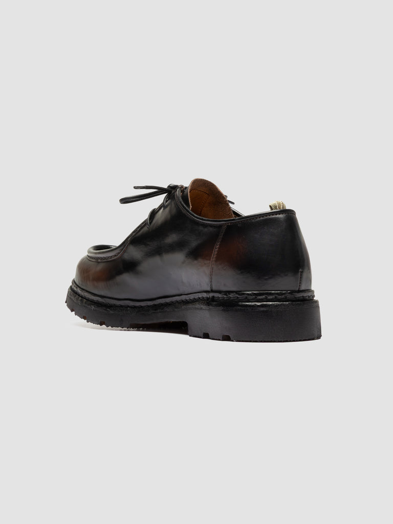 VOLCOV FLEXI 001 - Braune Derby-Schuhe aus Leder